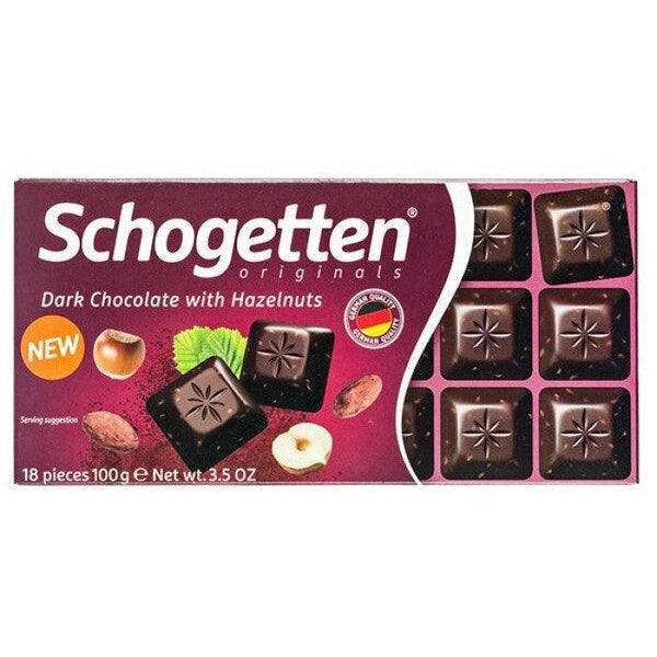 Schogetten Dark Chocolate with Hazelnuts (German) 100g - Pinoyhyper