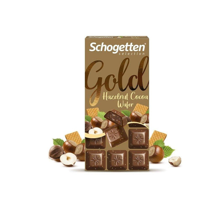 Schogtten Gold Hazelnut Cocoa Wafer - 100g × 2 Pcs - Pinoyhyper