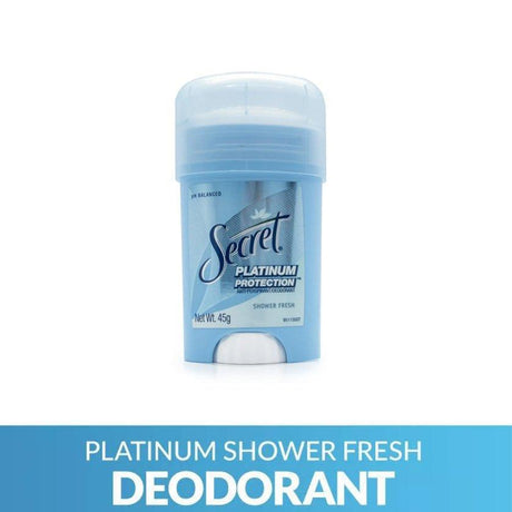 Secret Platinum Protection Deodorant Shower Fresh - 45g - Pinoyhyper