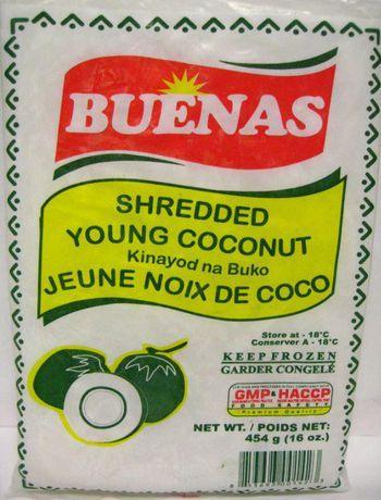 Shredded Young Coconut 454g Buenas - Frozen - Pinoyhyper