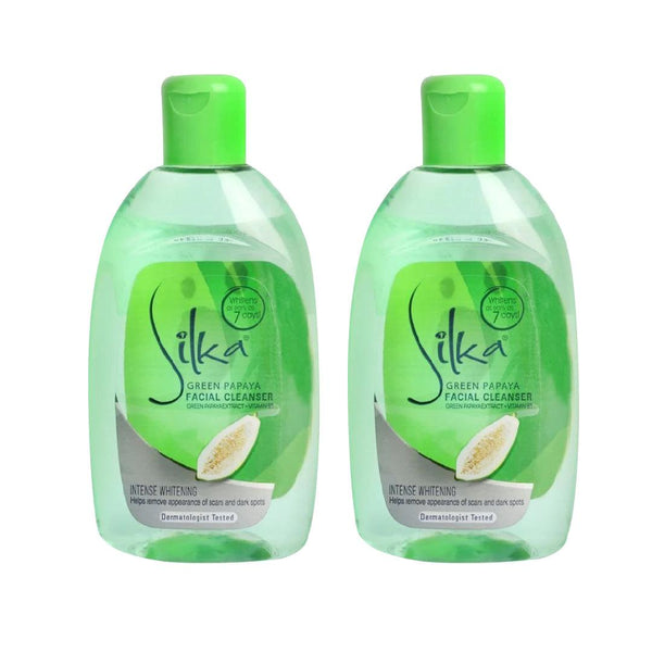 Silka Green Papaya Facial Cleanser - 150ml x 2 Pcs - Pinoyhyper