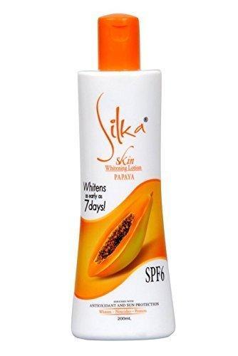 Silka Skin Whitening Papaya Lotion SPF6 200ml - Pinoyhyper