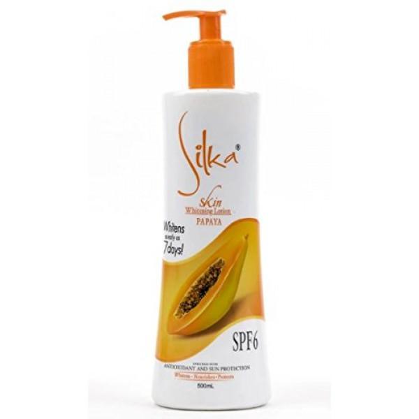 Silka Skin Whitening Papaya Lotion SPF6 500ml - Pinoyhyper