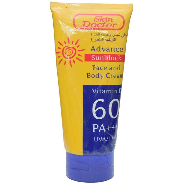 Skin Doctor Advance Sunblock Face & Body Cream Vitamin E 60PA+++ - Pinoyhyper