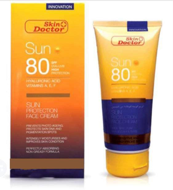 Skin Doctor Sun Protection Spf 80 Face Cream -150ml - Pinoyhyper