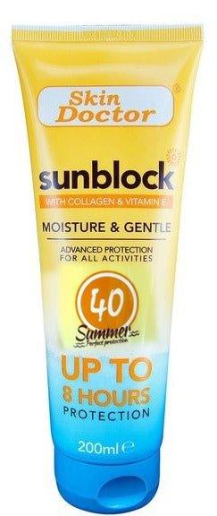 Skin Doctor Sunblock with Collagen & Vitamin E SPF40 - 200ml - Pinoyhyper