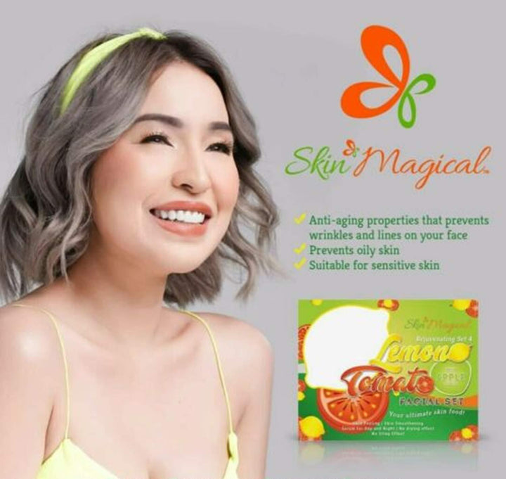 Skin Magical Skin Rejuvenating Set 4 - Lemon Tomato Facial Set - Pinoyhyper