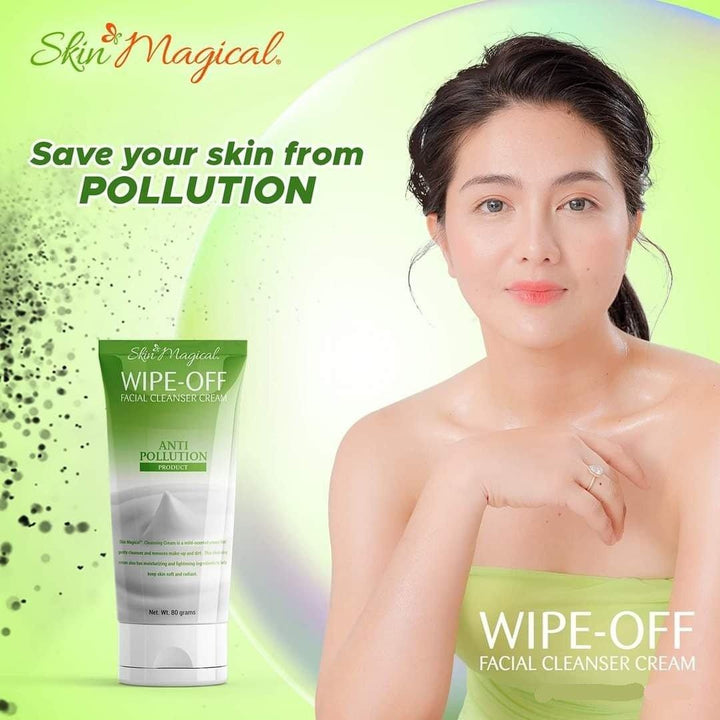 Skin Magical Wipe Off Anti-Pollution Cream - 80gm - Pinoyhyper