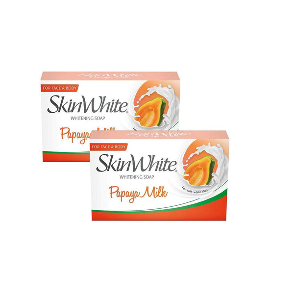 SkinWhite Papaya Milk Whitening Soap 90g x 2 pcs - Pinoyhyper