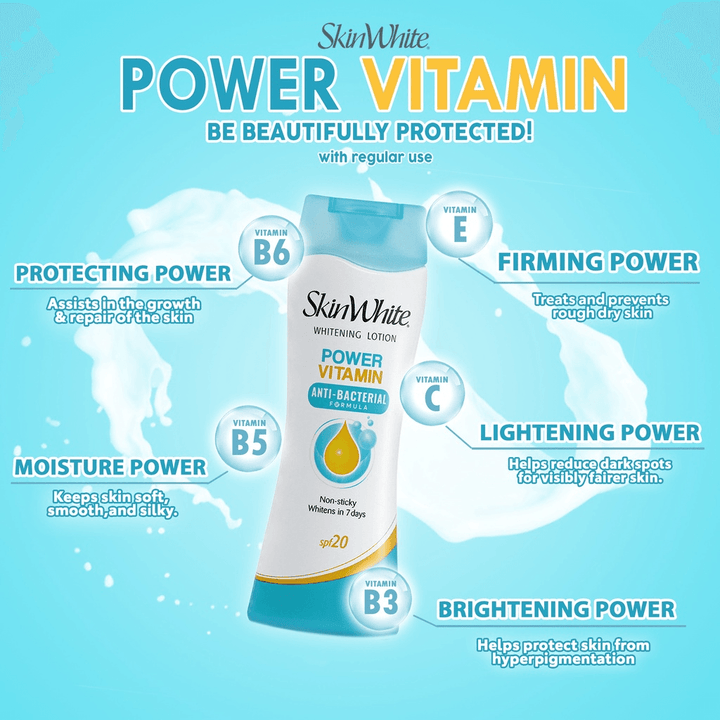 SkinWhite Whitening Power Vitamin Lotion SPF20 - 200ml - Pinoyhyper