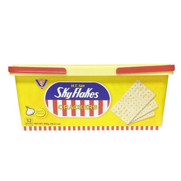 Sky Flakes Garlic Crackers 800g Tub - M.Y. San - Pinoyhyper