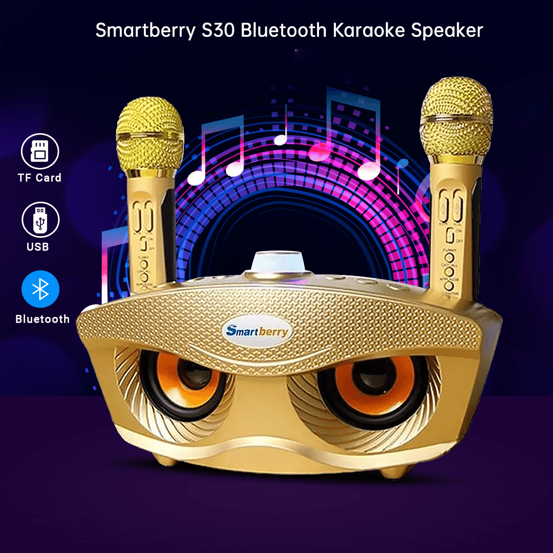 Smart Berry Portable Wireless Karaoke Speaker S30 – Pinoyhyper