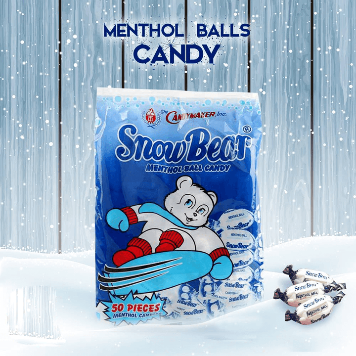 Snow Bear Menthol Ball Candy - 50 PCS 230g (small) - Pinoyhyper
