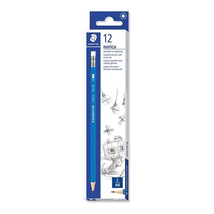 Staedtler Norica HB Pencil With Eraser (12 Pcs) - Pinoyhyper