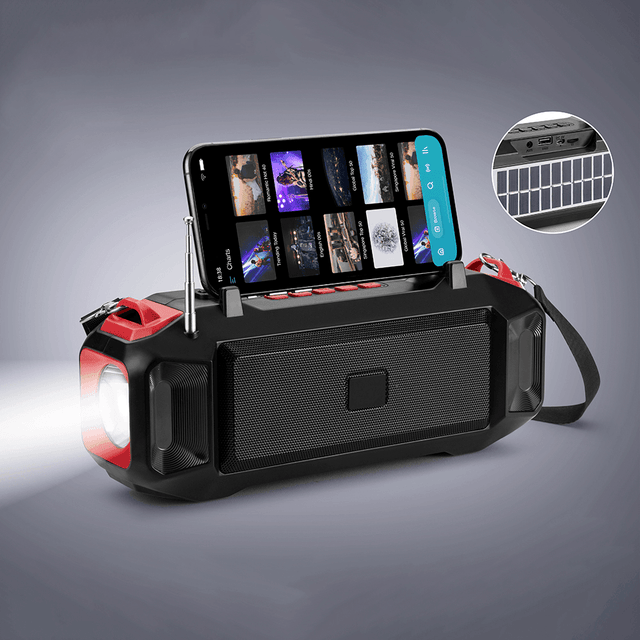 Stereo Wireless Speaker With Solar Charging MF-216 - Pinoyhyper