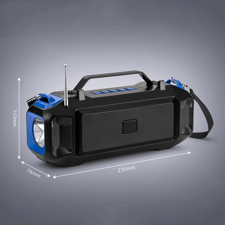 Stereo Wireless Speaker With Solar Charging MF-216 - Pinoyhyper