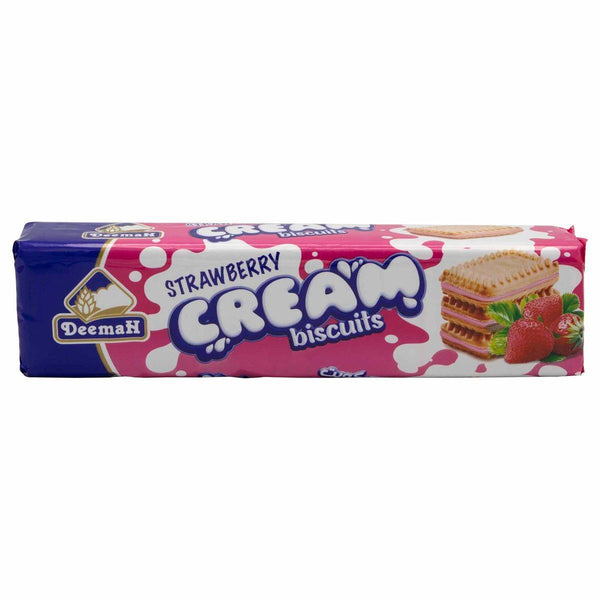 Strawberry Cream Biscuits 90g - Deemah - Pinoyhyper