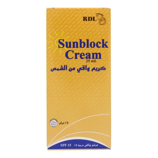 Sunblock Cream SPF15 - 25ml RDL - Pinoyhyper