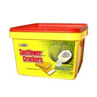 Sunflower Crackers Coconut Cream Sandwich Tub 800g - Pinoyhyper
