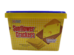 Sunflower Crackers With Real Cheese Tub 600g - Croley Food - Pinoyhyper