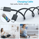 Super Fast 45W Charging Travel Adapter Type-C To Type-C (Black) - Pinoyhyper