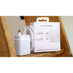 Super Fast Charging 45W PD Adapter Type-C To Type-C (White) - Pinoyhyper