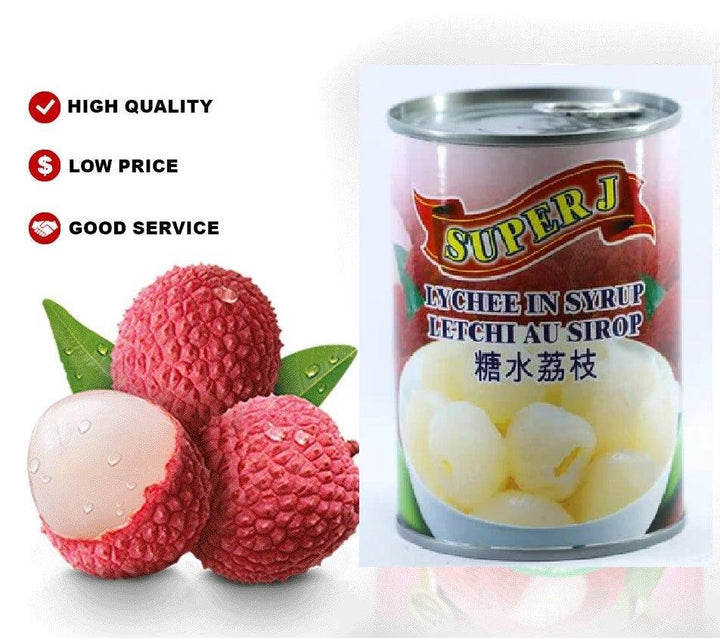 Super J Lychees In Syrup 565g - Pinoyhyper