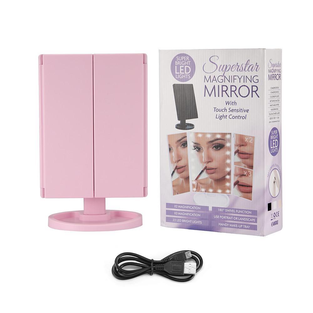 Superstar Makeup Mirror LED Lights Magnifying - Pinoyhyper