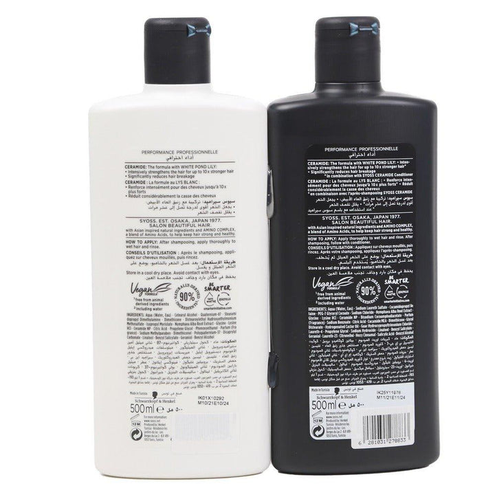 Syoss Ceramide Shampoo + Conditioner Combo Pack- 500ml+500ml - Pinoyhyper