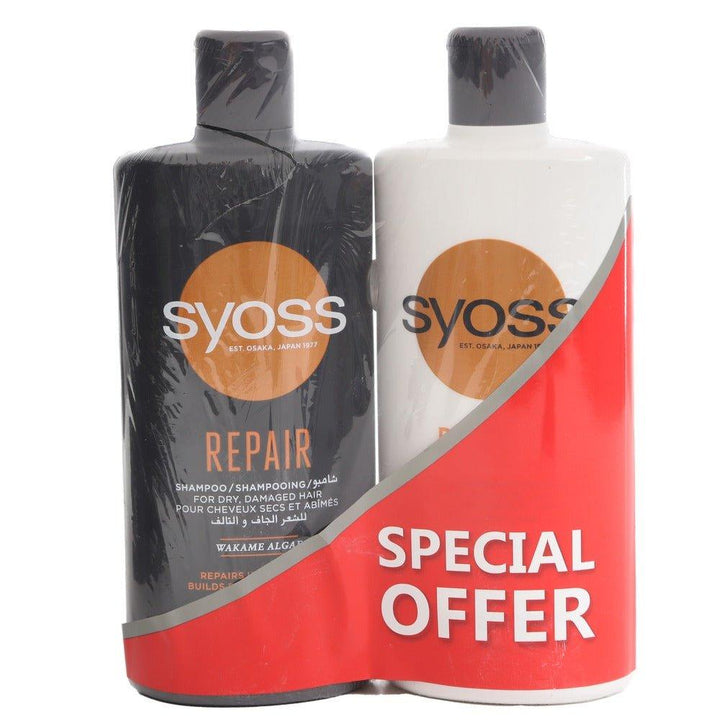 Syoss Repair Shampoo + Conditioner Combo Pack- 500ml+500ml - Pinoyhyper