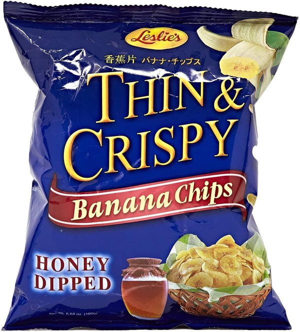 Thin & Crispy Banana Chips Honey Dip 40gm - Leslie's - Pinoyhyper