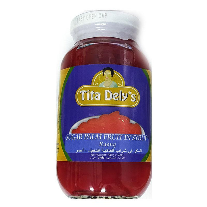 Tita Delys Sugar Palm Fruit (Kaong) Red - 340g - Pinoyhyper