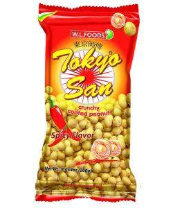Tokyo San Crunchy Coated Peanut Spicy Flavor 80g - Wl Food - Pinoyhyper