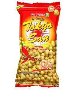 Tokyo San Crunchy Coated Peanut Spicy Flavor 80g - Wl Food - Pinoyhyper