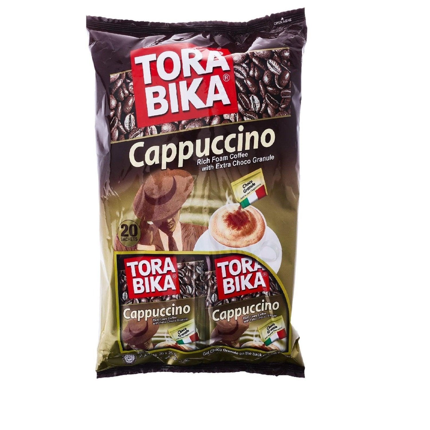 Tora Bika Cappuccino Rich Foam Coffee - 20 X 25g - Pinoyhyper