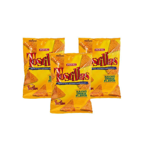 Tostillas Nacho Cheese Flavor 72g - Jack n Jill x 3 pcs - Pinoyhyper