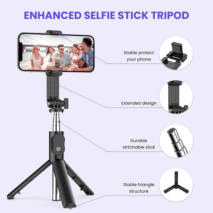 Tripod & Mini Live BroadCast Wireless Selfie Stick - P20S - Pinoyhyper