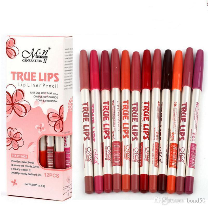True Lips Lip Liner Pencil Set of 12pcs - Pinoyhyper