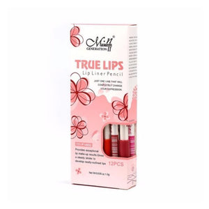 True Lips Lip Liner Pencil Set of 12pcs - Pinoyhyper