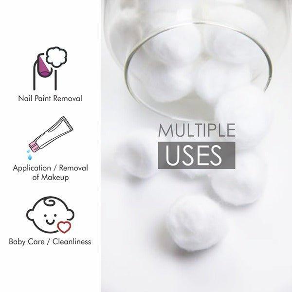 Tulips Cotton Balls - White 50 Pcs - Pinoyhyper