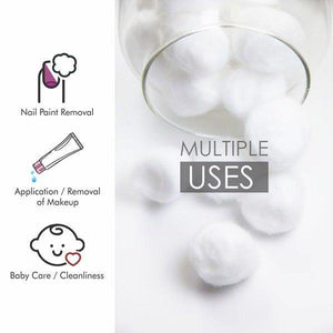 Tulips Cotton Balls - White 50 Pcs - Pinoyhyper