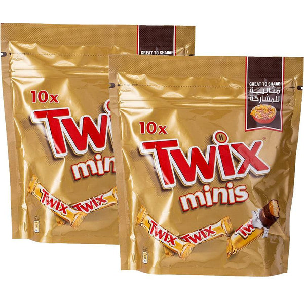 Twix Minis Chocolate (10 Bars) Pack Of 2 - Pinoyhyper