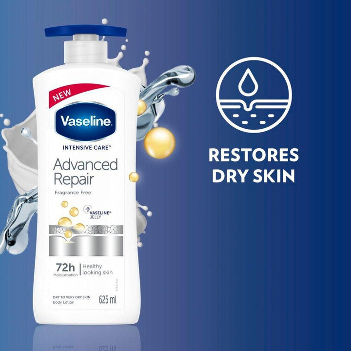 Vaseline Intensive Care Advanced Dry Skin Repair Fragrance Free Body Lotion - 725ml - Pinoyhyper
