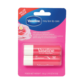 Vaseline rosy lips lip care 4.8g×2 Twin Pack - Pinoyhyper