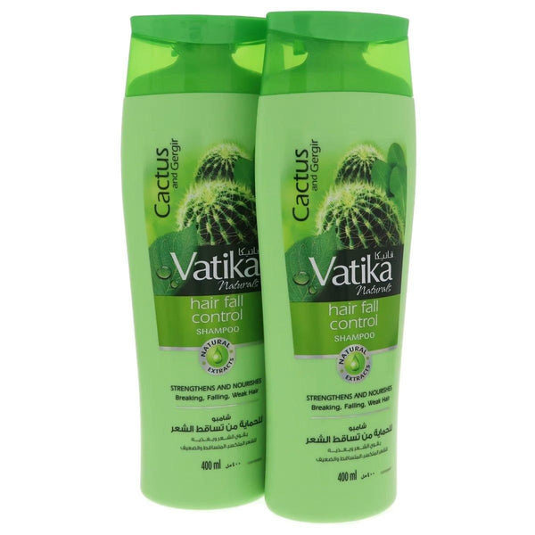 Vatika Cactus And Gergir Hair Fall Control Shampoo 2 x 400ml - Pinoyhyper