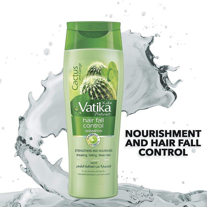 Vatika Cactus And Gergir Hair Fall Control Shampoo 2 x 400ml - Pinoyhyper