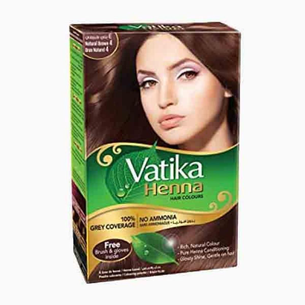 Vatika Henna Hair Colour Natural Brown 4 - Pinoyhyper