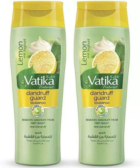Vatika Lemon And Yoghurt Dandruff Guard Shampoo 2 x 400ml - Pinoyhyper