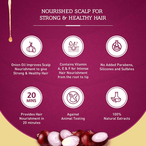 Vatika Naturals Onion Enriched Hair Oil - 300ml - Pinoyhyper