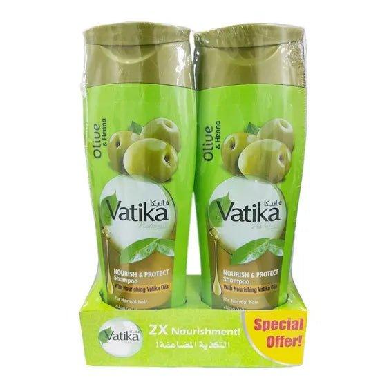 Vatika Olive & Henna Nourishing And Protect Shampoo 2 x 400ml - Pinoyhyper